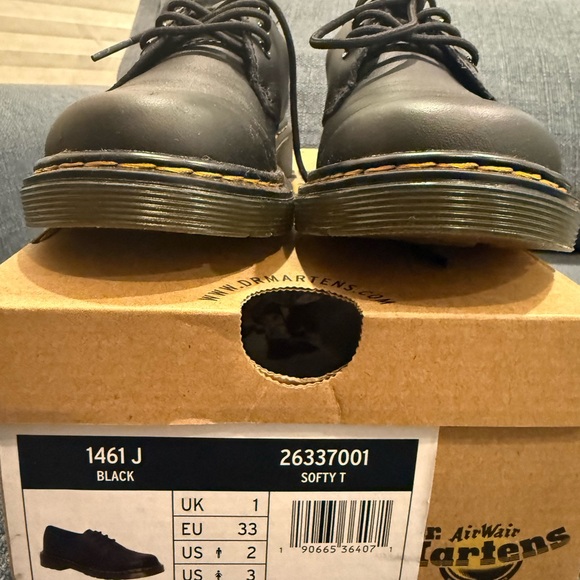 Dr. Martens Black Leather Oxfords - Picture 6 of 8